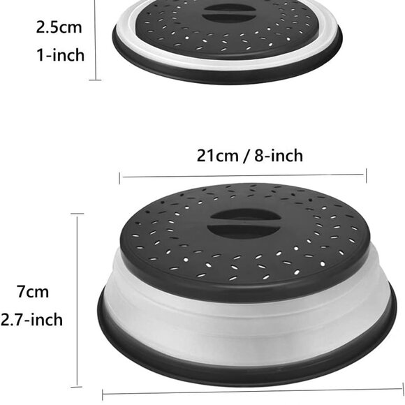 Microwave Splatter Cover Collapsible Microwave Cover for Food - Picture 6 of 7